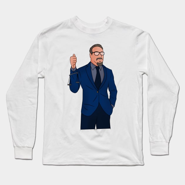 Judge Mentalist, Scales Long Sleeve T-Shirt by Big Sexy Digital Nomad